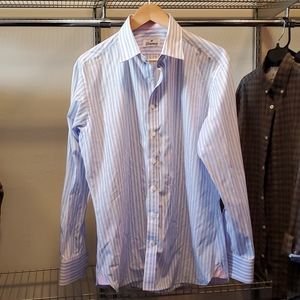 Custom tailored Italian men's dress shirt